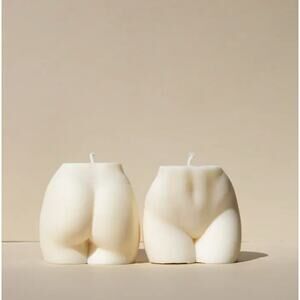 CAIYU CAIA Booty Butt Candle Ivory NEW IN BOX